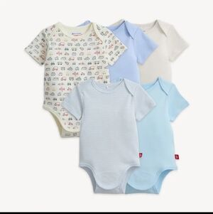 Magnetic Me - Organic Cotton Bodysuits, 5 Pack